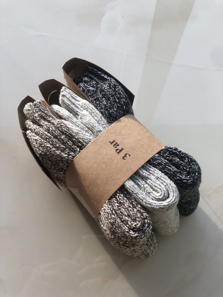 Welniane Skarpety Alpaka 39-42 Grube Cieple Skarpetki Unisex 3 pary