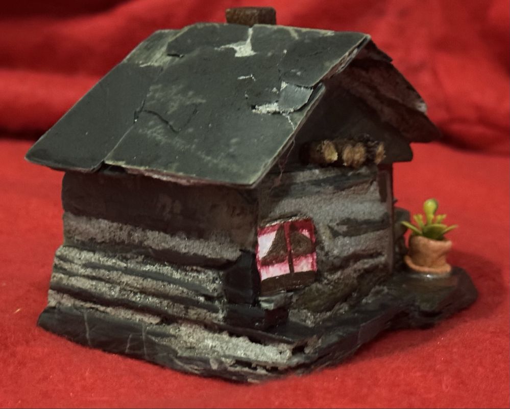 Casinha em xisto artesanal
