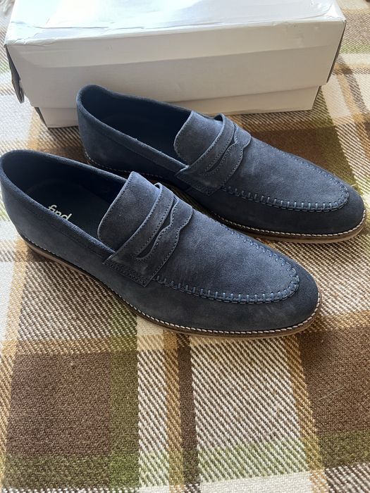 Чоловічі замшеві лофери мокасини