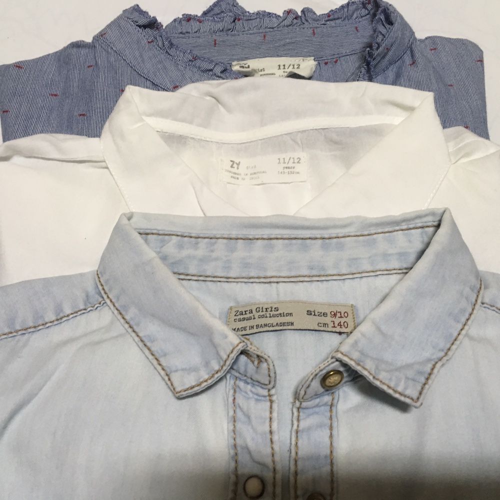 Lote 3 camisas menina