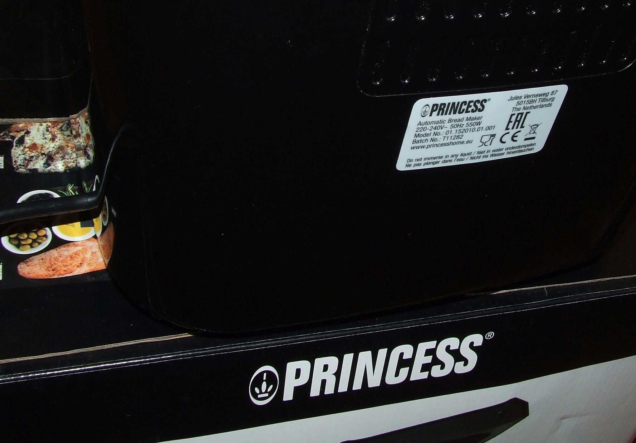 automatyczny wypiekacz do chleba Princess 152010 czarny 550 W
