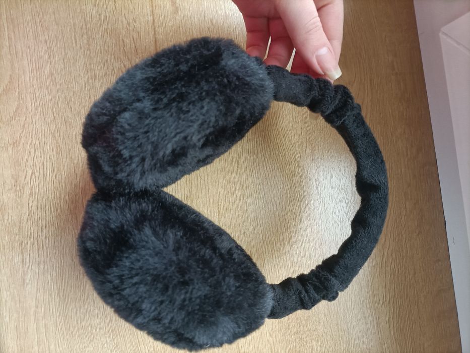 Nauszniki zimowe czarne NOWE regulowane