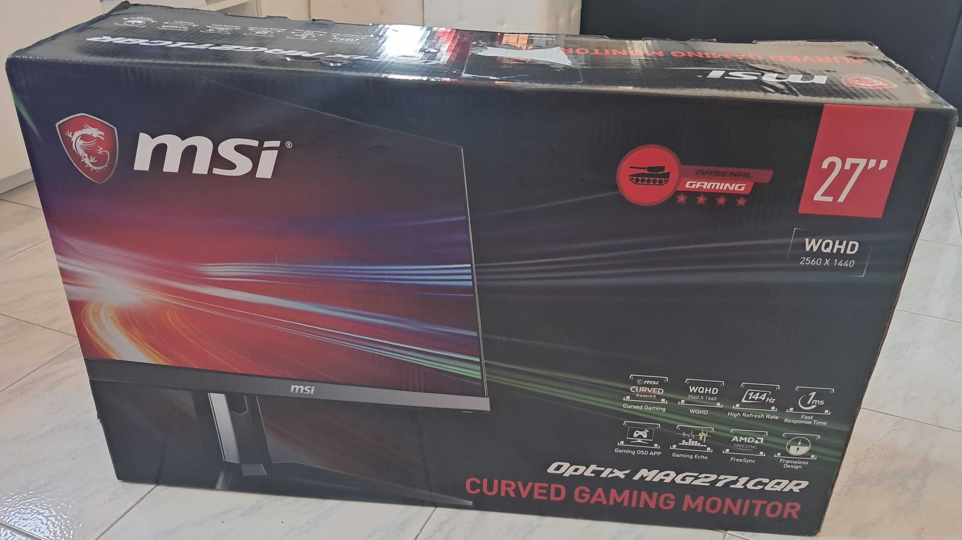 MSI Monitor Optix MAG271CQR 27´´ WQHD LED (Novo & Selado)
