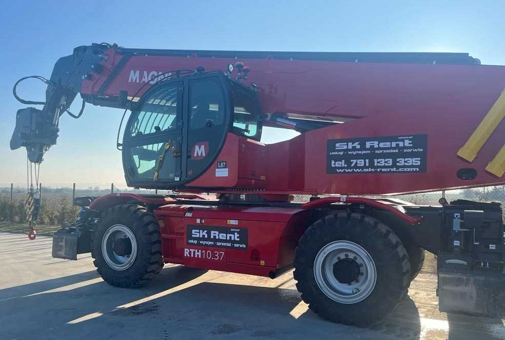 Usługa wynajem dźwig, ładowarka teleskopowa  10ton 37metrów