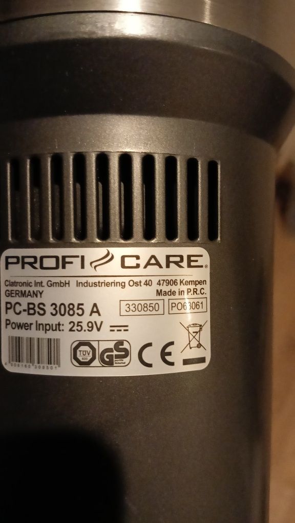 Sprzedam  Bezprzewodowy  Odkurzacz Pionowy   Profi Carey  PC-BS 3085A
