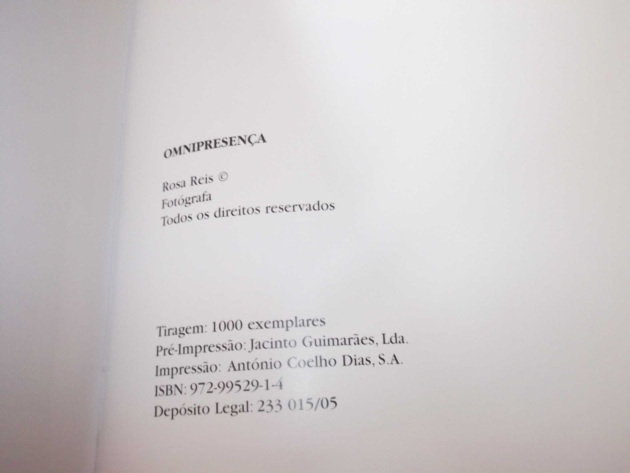 Livro Omnipresença Fotografia Rosa Reis 2005