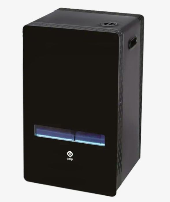 Aquecedor a gás galp chama azul vidro 3800W PRETO