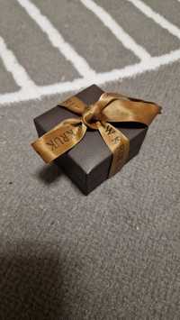 Brązowe pudełko pudełeczko na pierścionek biżuterię W. Kruk