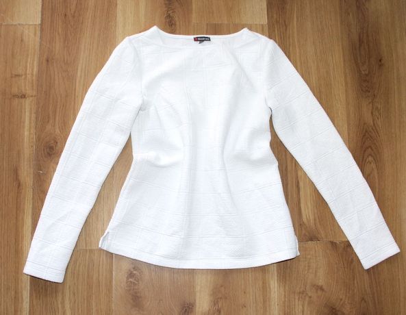 biała bluzka koszula bluza sweter kaftan xs 34 s 36 street one