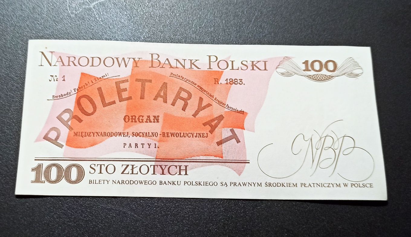 Banknot 100 zł sto złotych