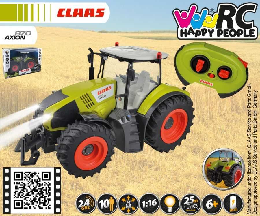 HAPPY PEOPLE 34424 Traktor Claas AXION 870 RC 1:16 Zdalnie sterowany