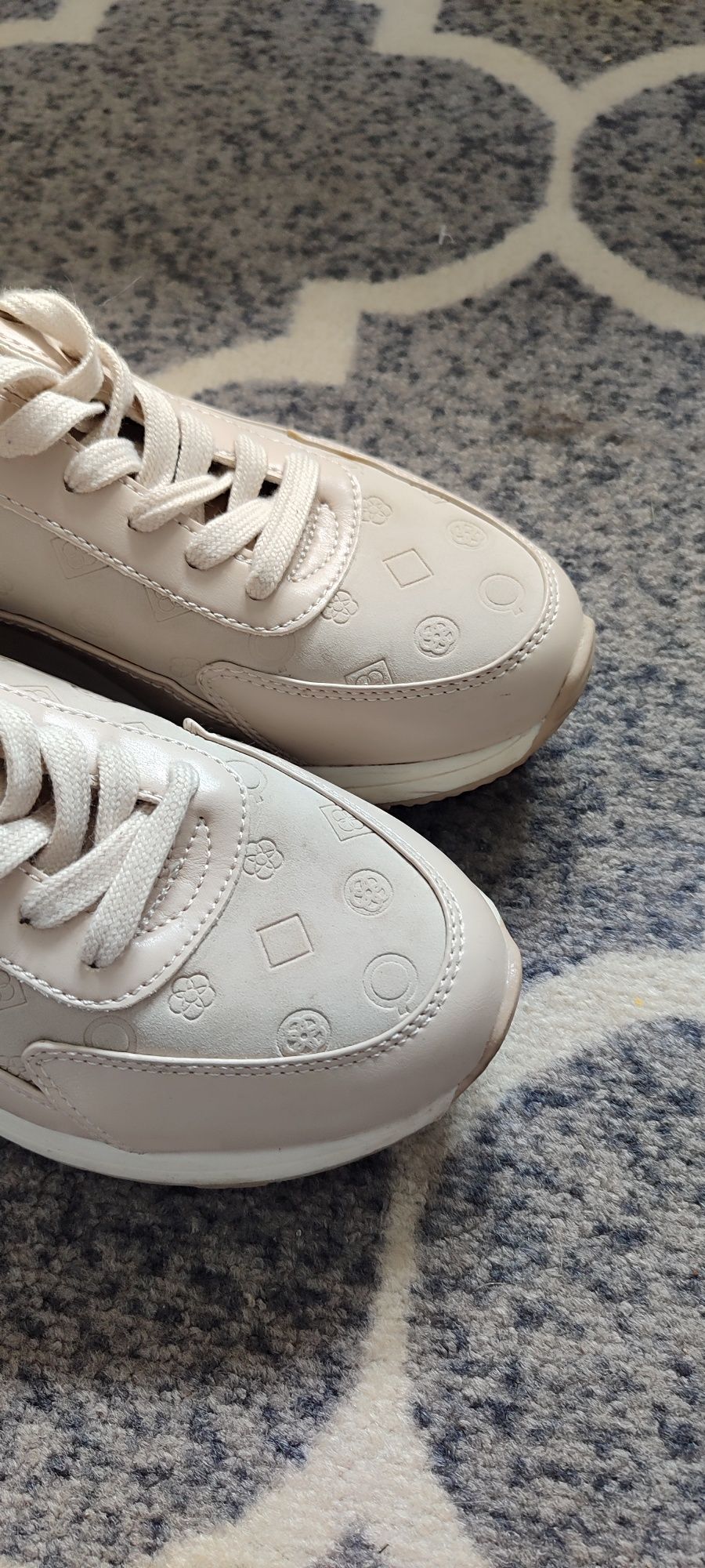 Sneakersy buty damskie beżowe Quazi