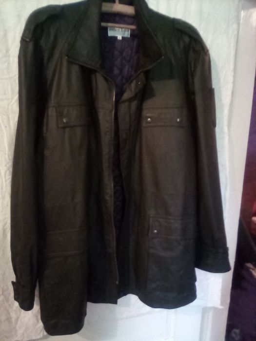 Шкіряна куртка Італія (довга)