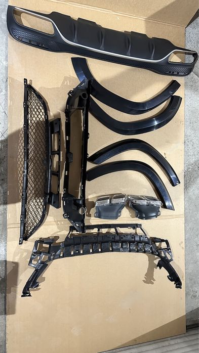 Обвес бампера решетка расширители Body kit Mercedes GLS 63 AMG X166