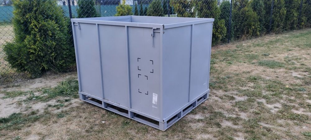 Skrzynia metalowa , skrzynia paletowa, girttbox, skrzynia na zboże.
