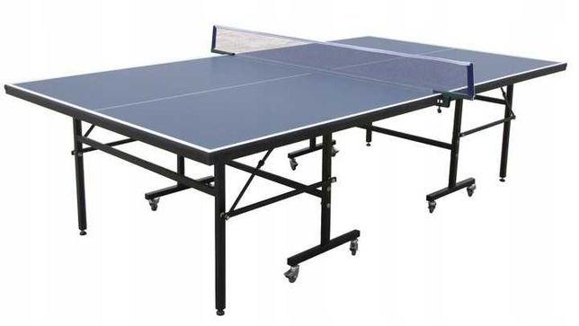 Stół do gry ping pong duży składany, tenis stołowy zestaw z rakietkami