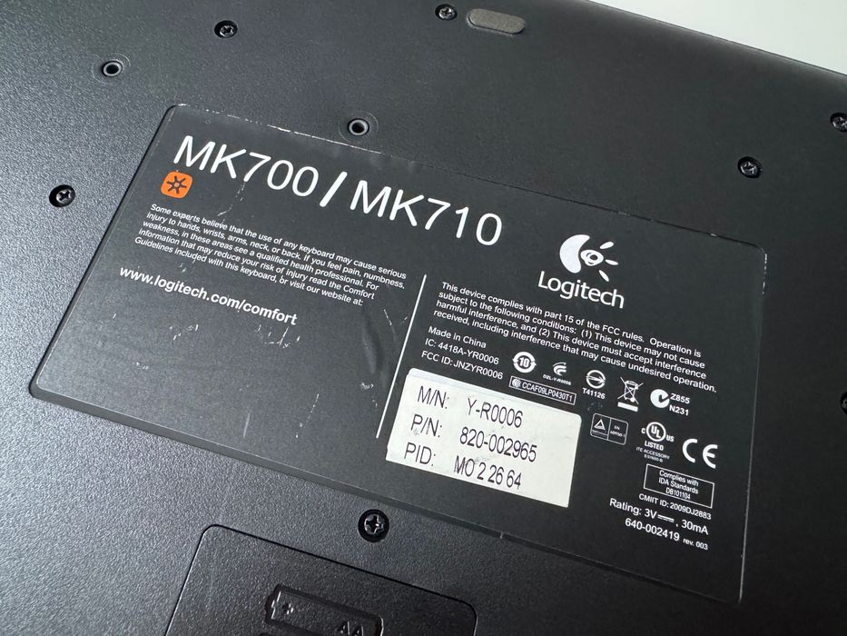 Klawiatura Logitech K710 + odbiornik Unifying