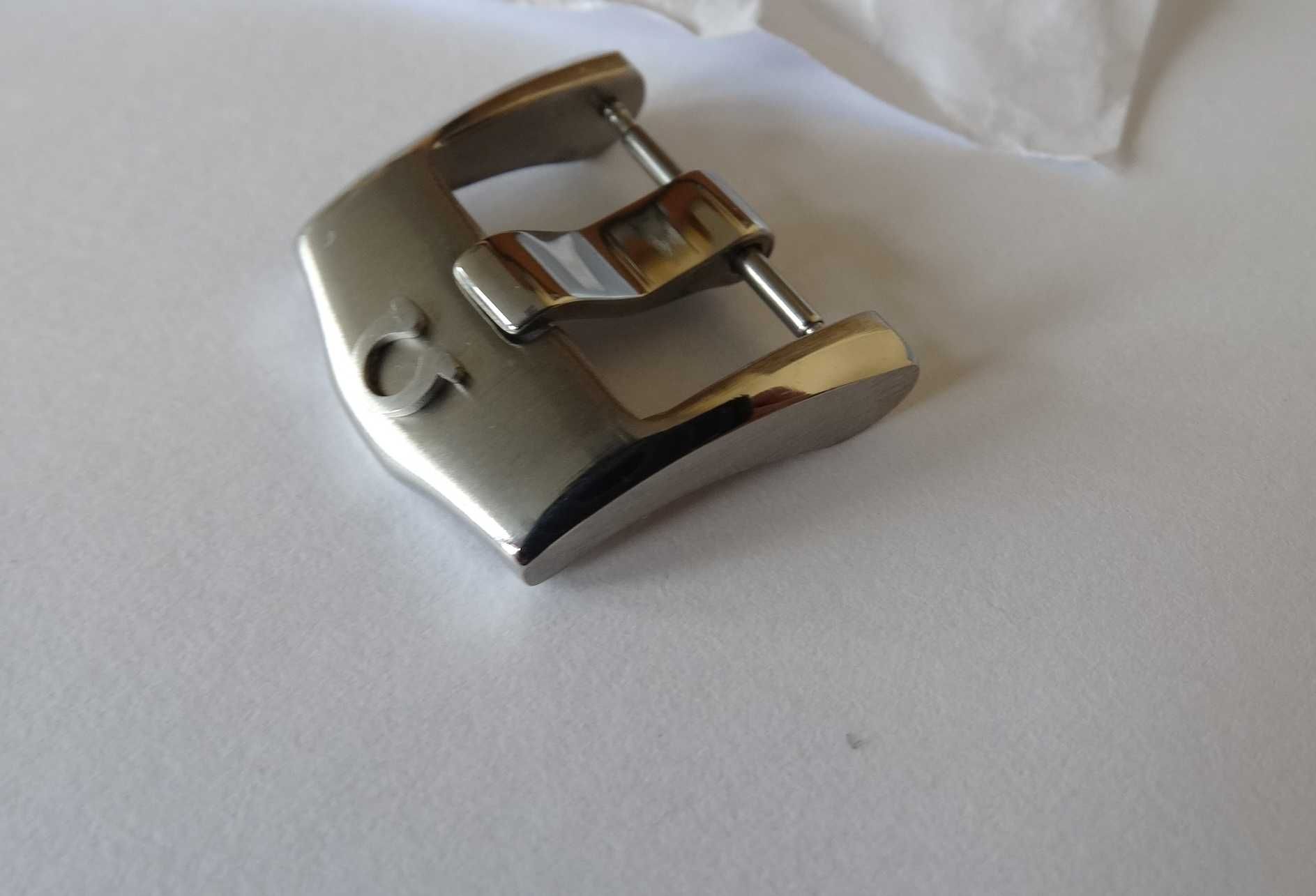 Sprzączka klamra 18mm do zegarka Omega Seamaster matowa stal zapięcie