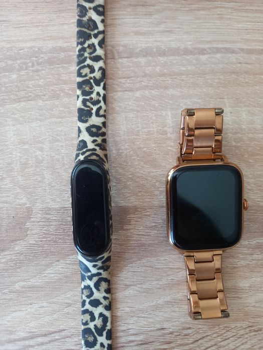 Смарт часы леопардовые Фітнес-браслет Xiaomi Mi Smart Band 4