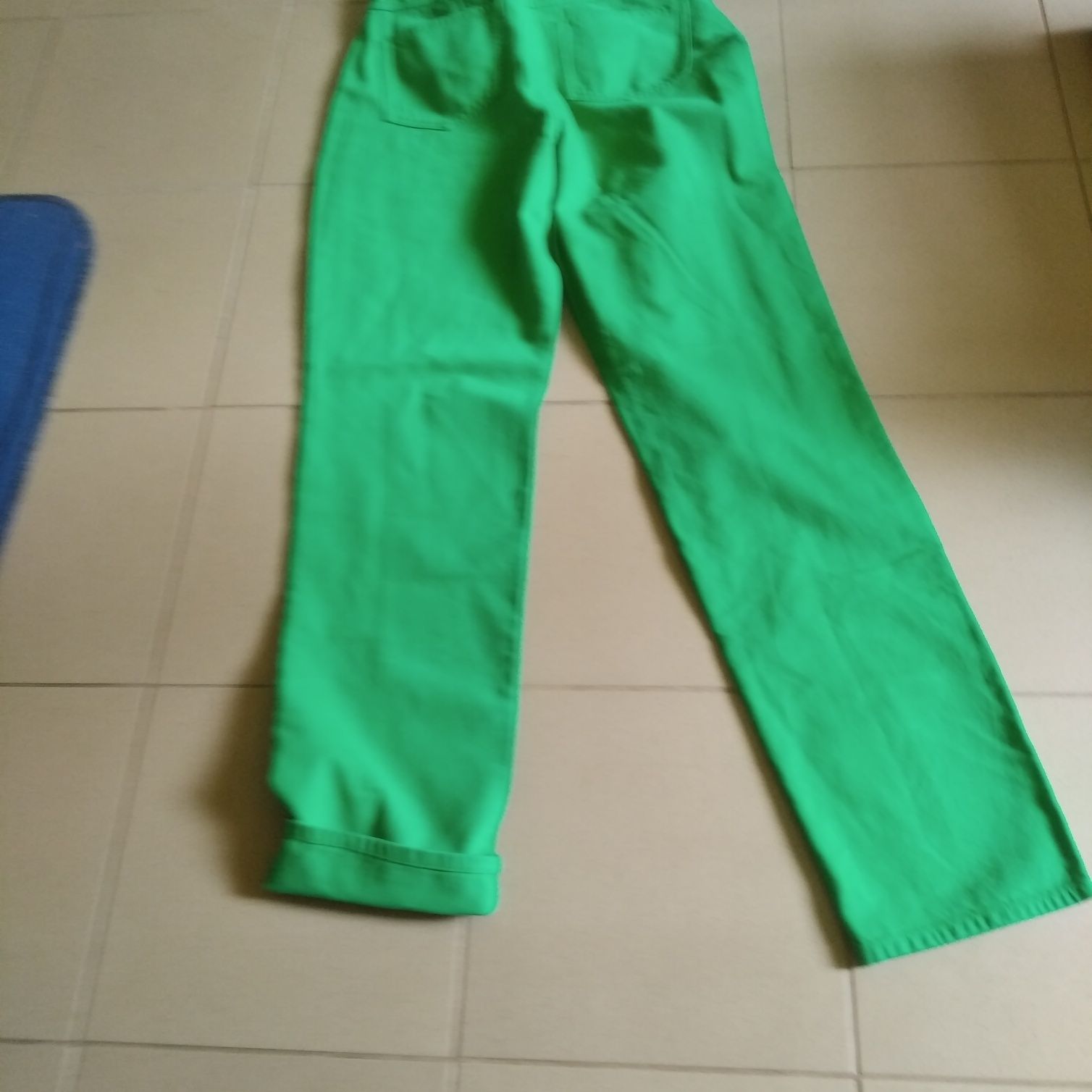 Spodnie Nowe damskie jeansy zielone rozmiar XL