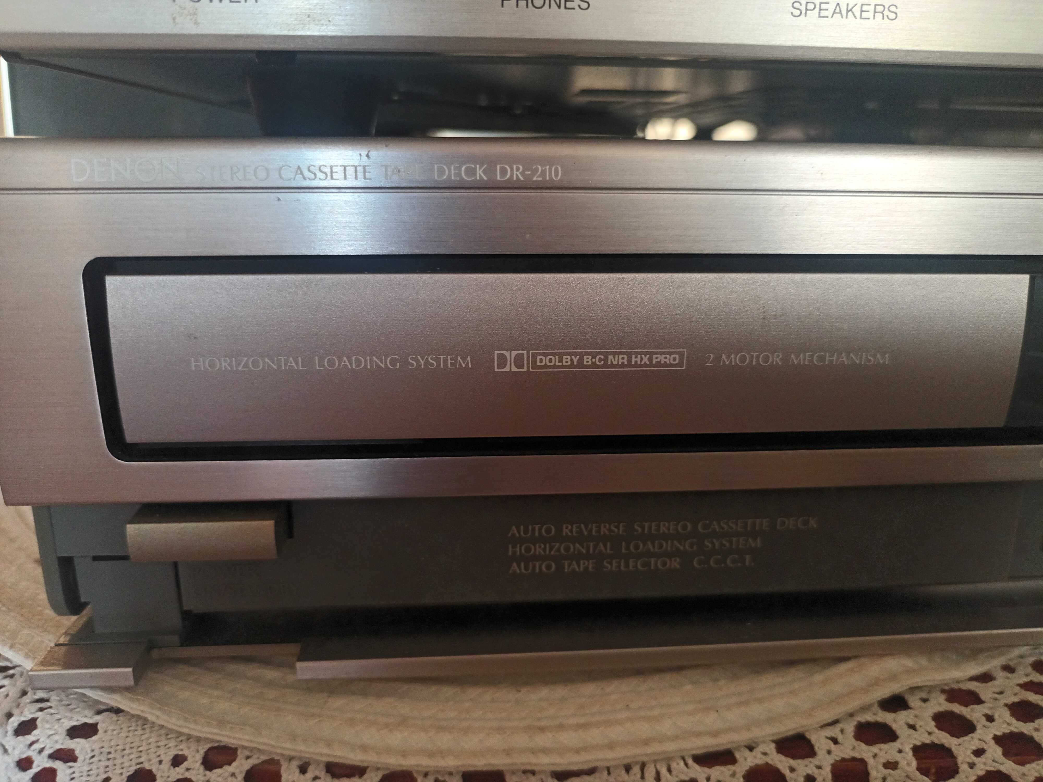 Denon DRA - 35 + Denon DR 210  Zestaw sprawny