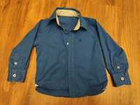 Koszula chłopięca, ciemny niebieski, rozmiar 98, Little Rebel