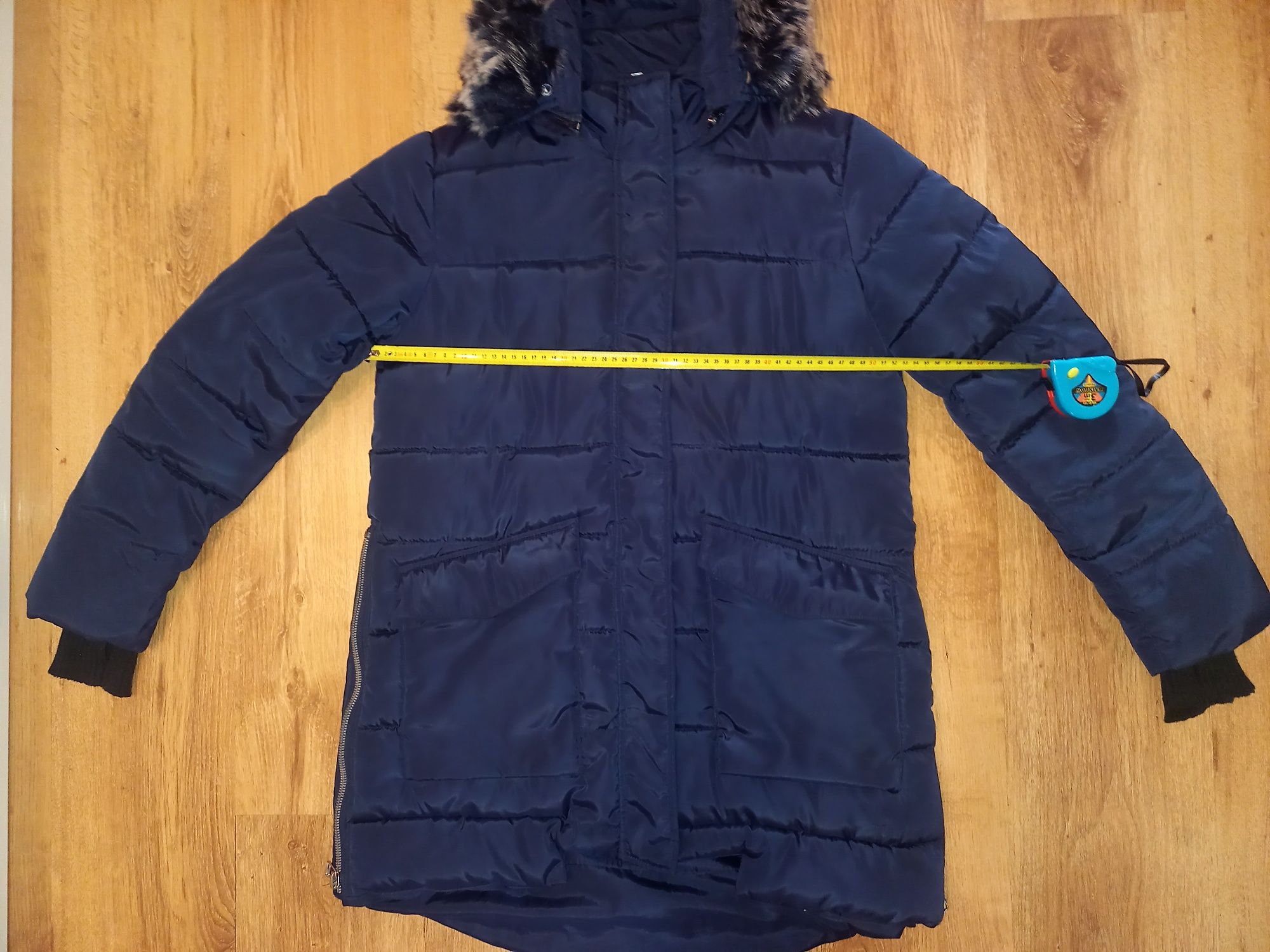 Granatowa zimowa kurtka damska | roz. 44 (XXL)