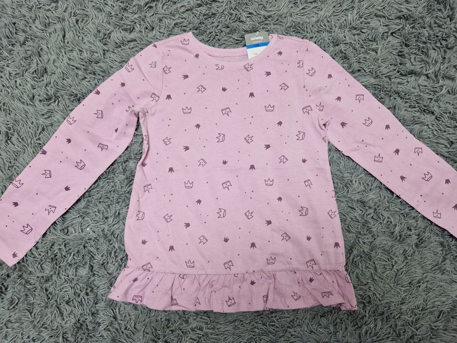 Rozm 128 NOWA bluzka z długim rekawem dla dziewczynki