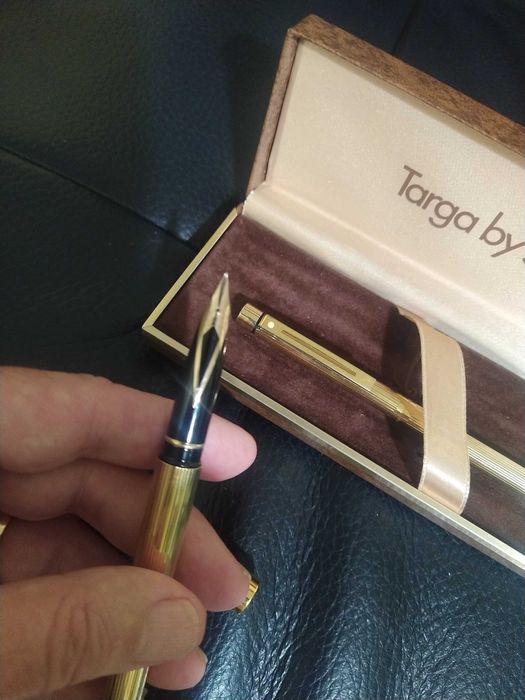 Conjunto canetas Sheaffer Gold Electroplated 585. Ouro 14 Kt