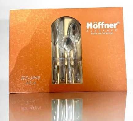 HOFFNER Elegance ZŁOTE sztućce 18/10 do zmywarki, Zestaw 24 elementy