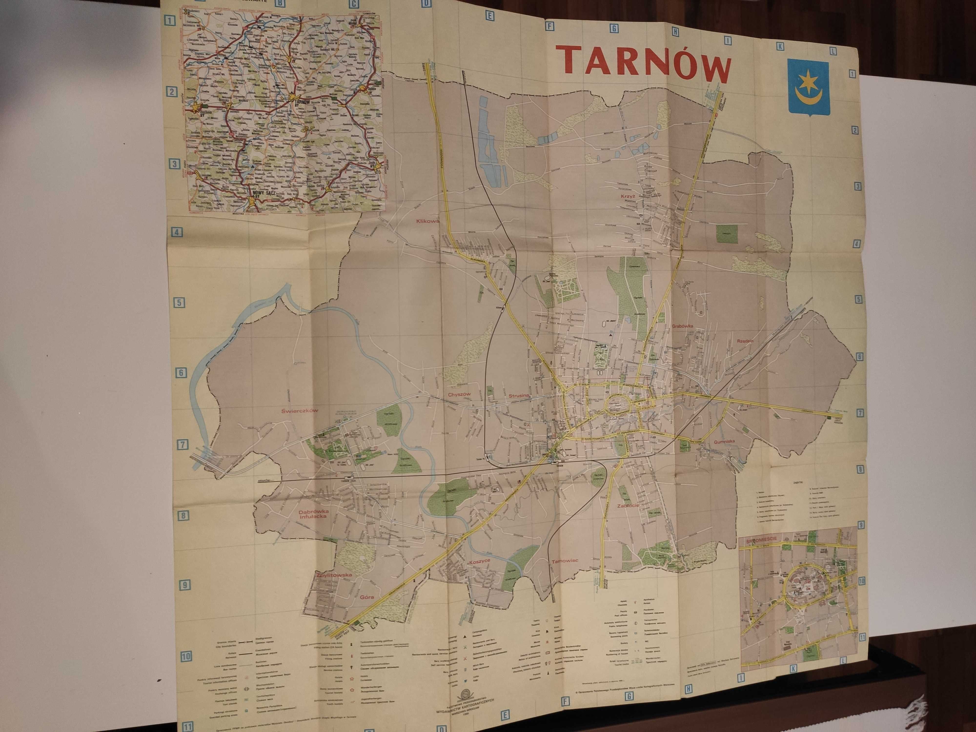 Tarnów plan miasta mapa