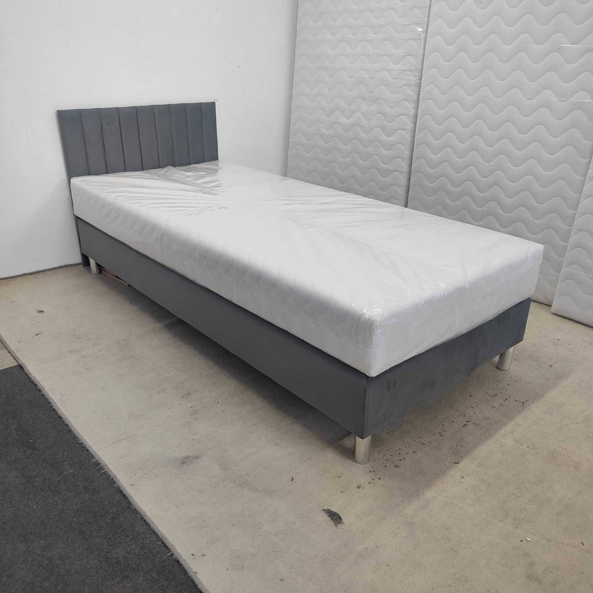 NOWE łóżko powystawowe z materacem 90x200 pocket+kokos - Możliwy dowóz