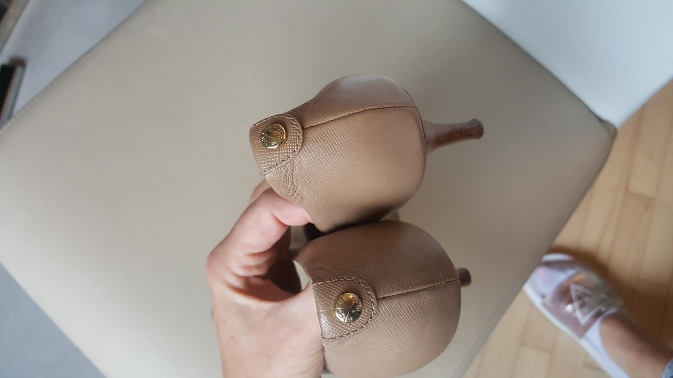 Michael Kors oryginalne czolenka szpilki 36/37 beżowe skora skórzane