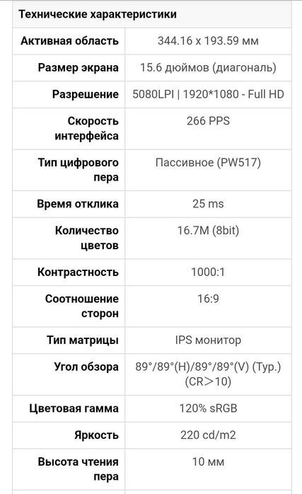 Графічний монітор HUION KAMVAS 16 (2021) - НОВИЙ СТАН