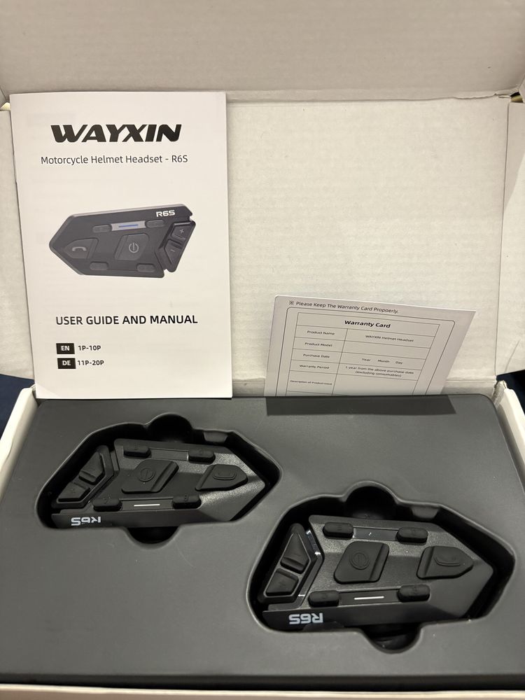 WAYXIN-R6s Auricular Capacete