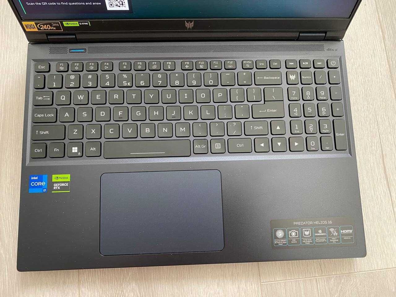 Acer Predator Helios 16 PH16-71-74AS/240Hz/32DDR5/RTX4070/1TB/i7-13700