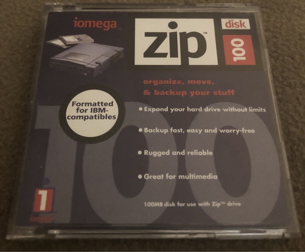 • Kolekcjonerskie iomega zip disk 100 - Dysk Dyskietka Drive Kartridż