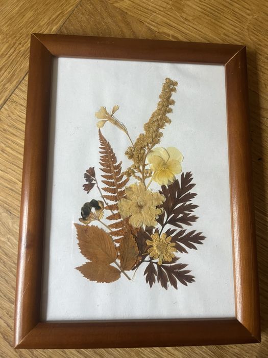 Obraz z suszonych kwiatów