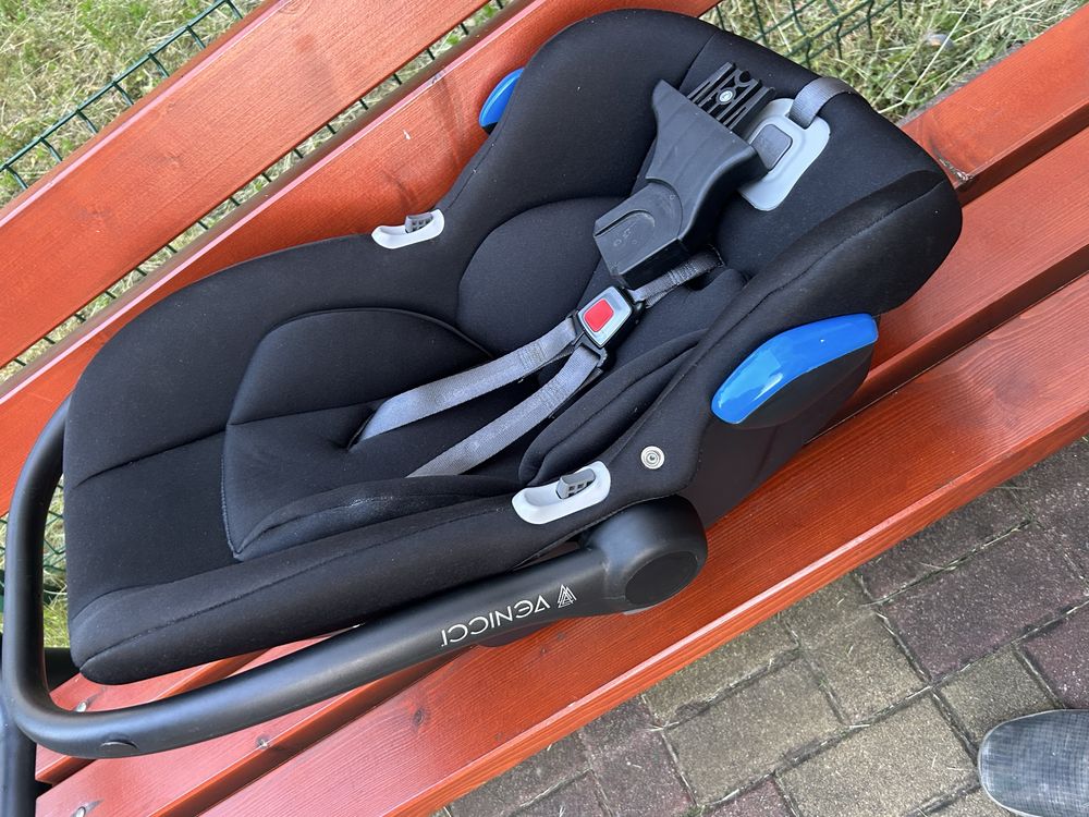 Wózek dziecięcy Venicci 3w1 Grey-gondola, spacerówka, fotelik stan bdb