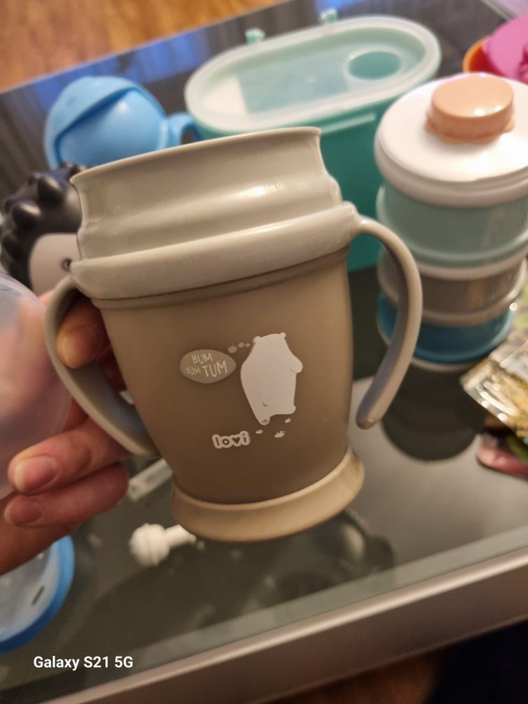 Zestaw bidonów, pojemnik na mleko, bbox, avent dla dzieci, niekapek,