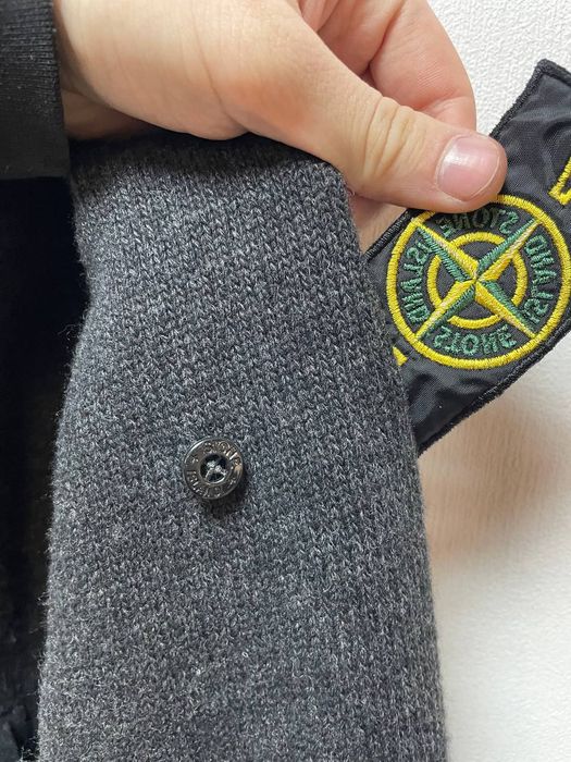 Шерстяное зип худи Stone Island