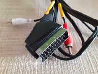 Kabel PIN-21 SCART, jack audio, do telewizora, odtwarzaczy, dekodera
