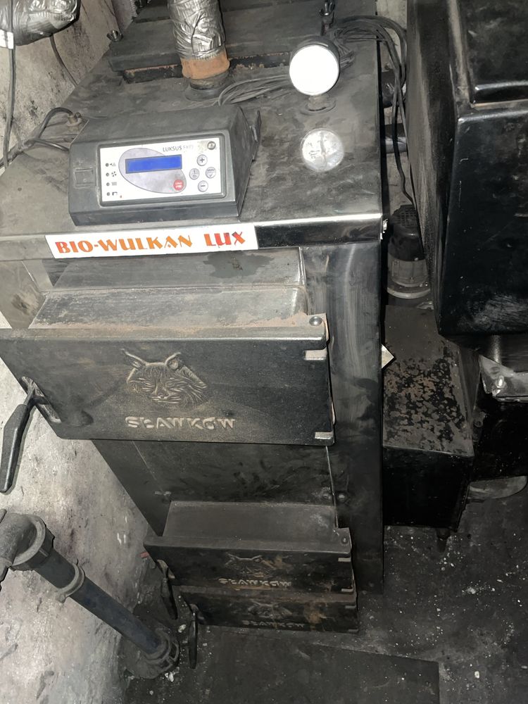 Kocioł/Piec eko groszek Bio Wulkan Lux 25 KW Sławków sprawny stan bdb!