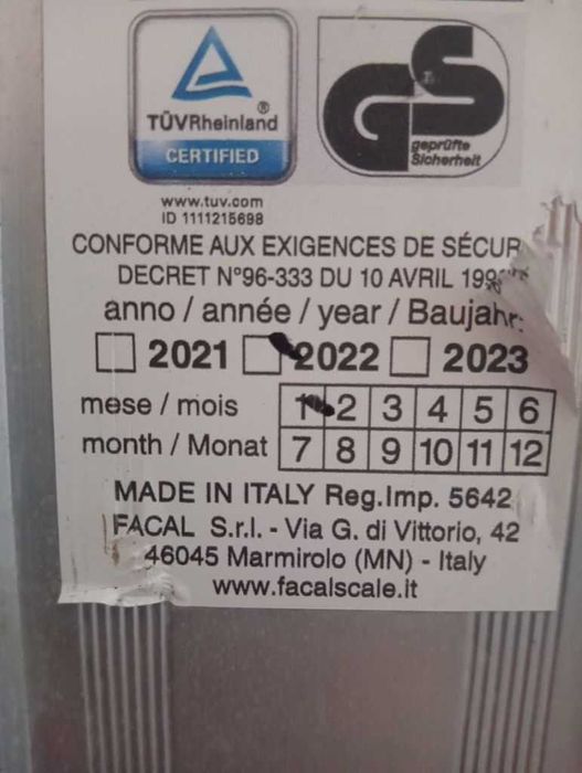 Escada 100% alumínio extensível de 3 lances