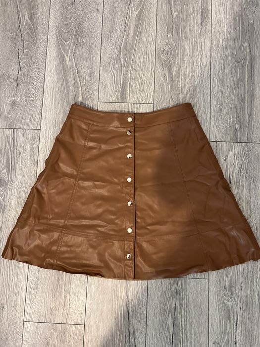 Спідниця Zara зі штучної шкіри