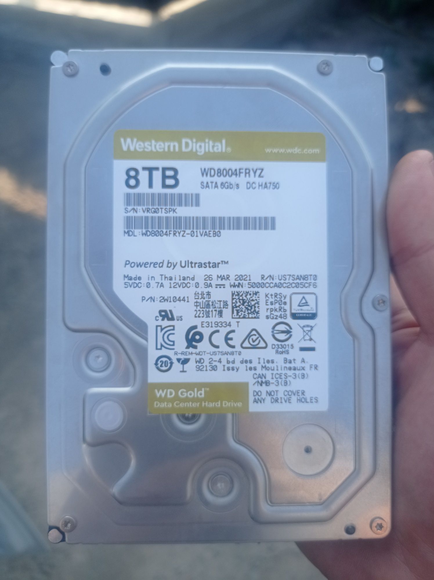 Жёсткий диск HDD Western Digital 8 tb