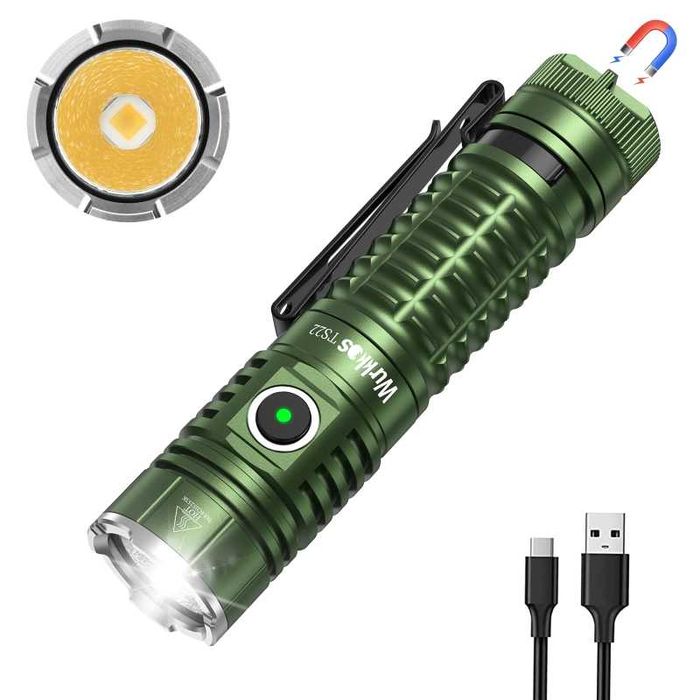 Latarka EDC Wurkkos TS22 4500lm funkcja Powerbank + akumulator+dyfuzor