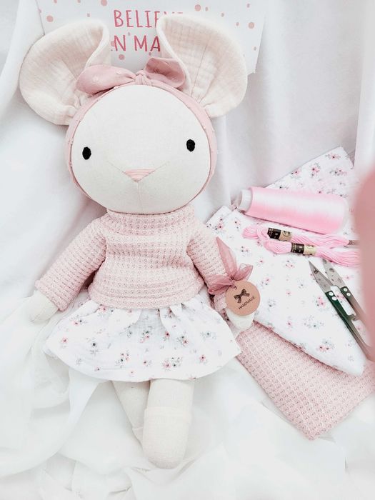 Lalka Tilda Myszka prezent chrzciny urodziny roczek