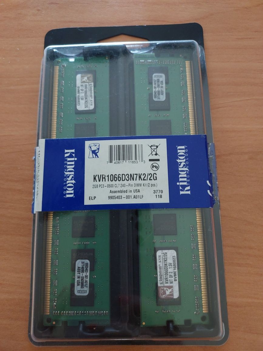 Memória RAM Kingston 2GB DDR3 dual channel