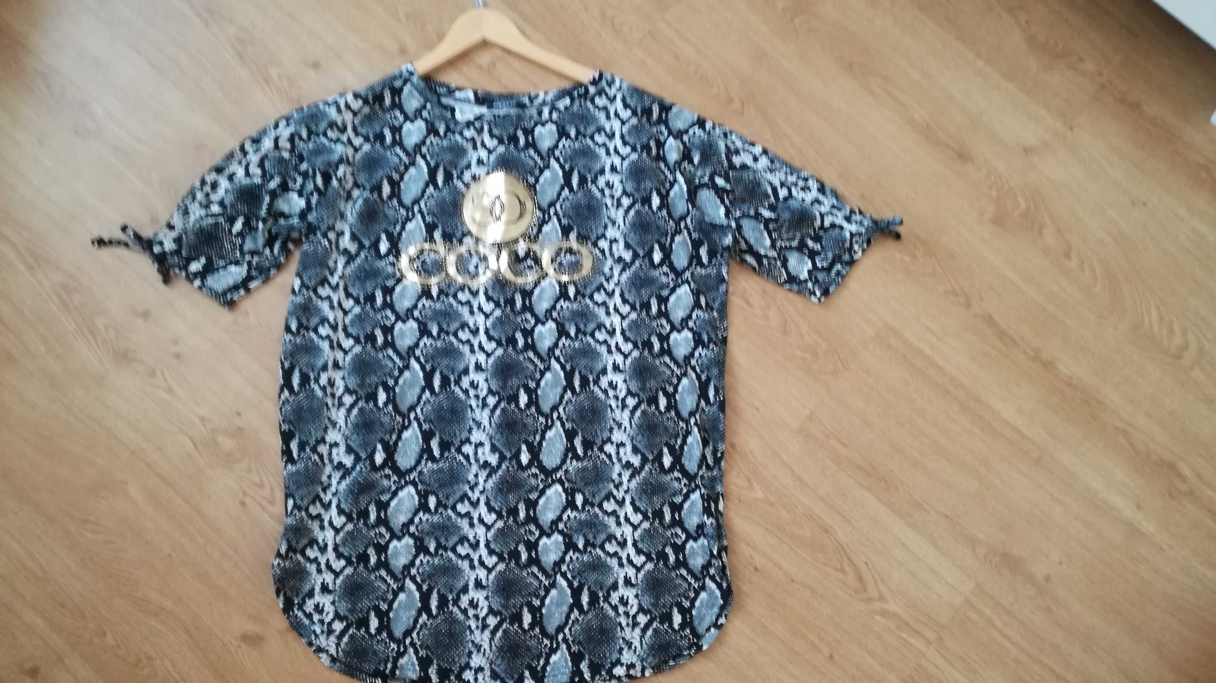 Nowa! Bluzka Myzem r. 48/XXL, plus size, krótki rękaw.